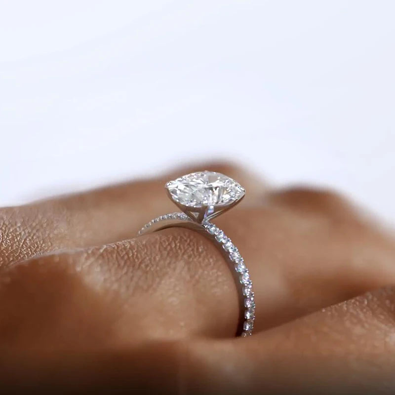 Bague en Argent Sterling 925 avec Zircon Étincelant – Élégance & Amour